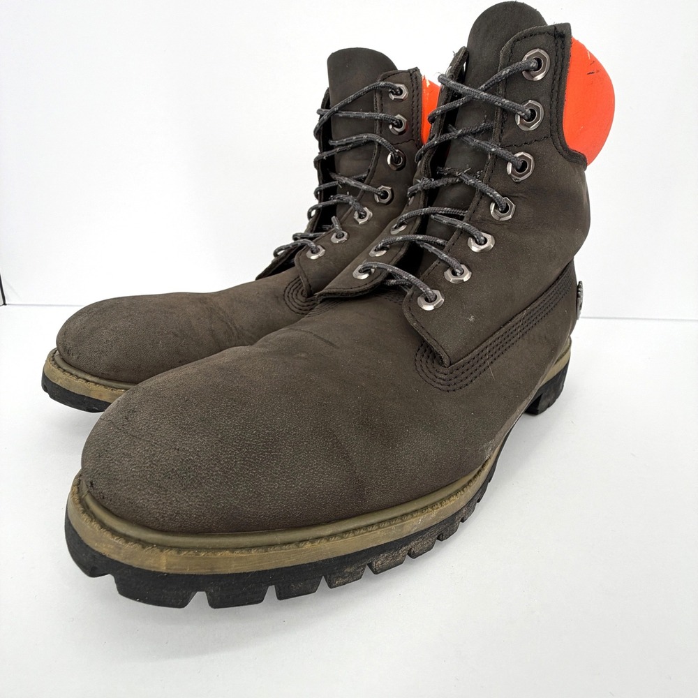 Timberland Premium 6 Inch Boots Mens 11M Brown Orange 400g PrimaLoft